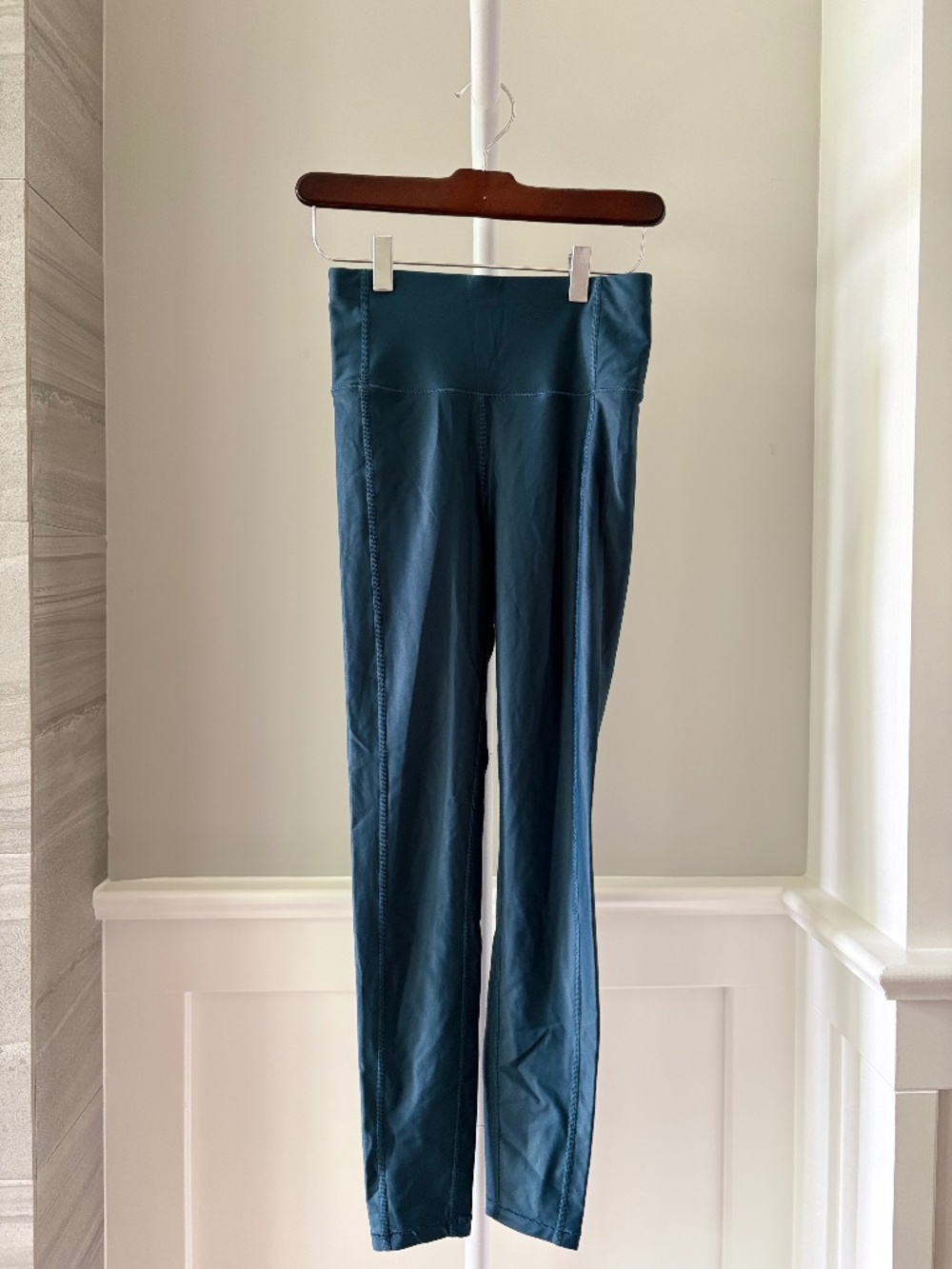 Sweaty Betty High Shine High-Waisted 7/8 Leggings Beetle Blue Size XS